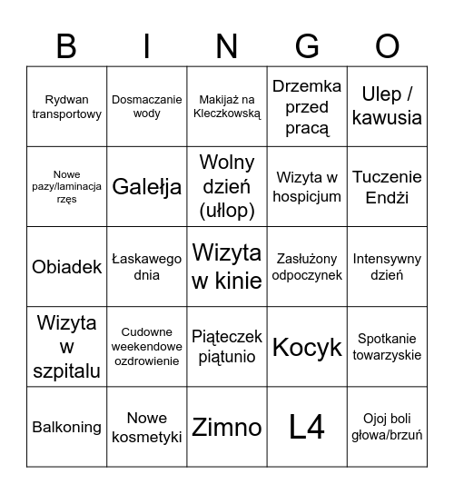 BUbingo Card