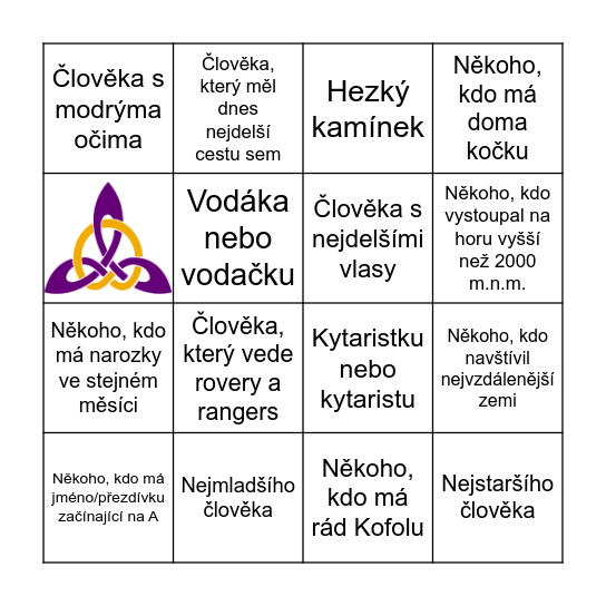 Najdi: Bingo Card