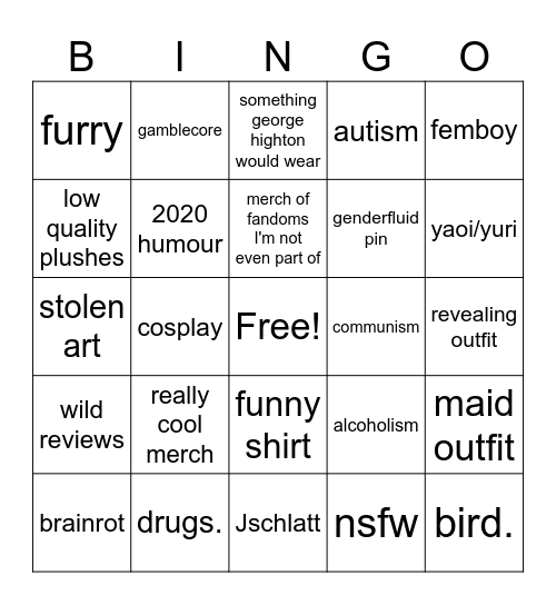 Aliexpress Bingo Card