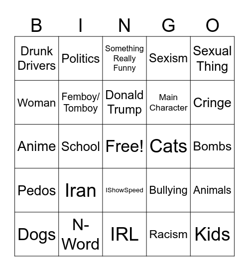 Reels Bingo Card
