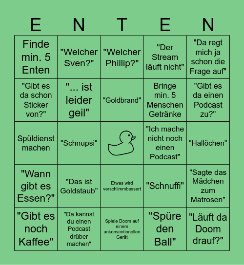 Podstock Bingo 2026 Bingo Card