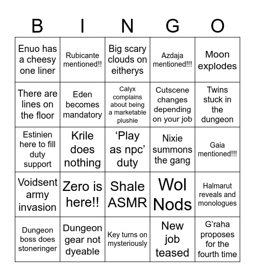 7.5 MSQ Bingo Card