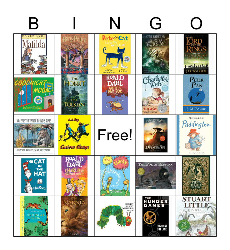 Books Bingo Card