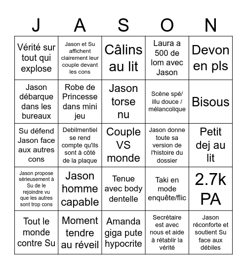 Episode 24: Let The World Burn Bingo Card