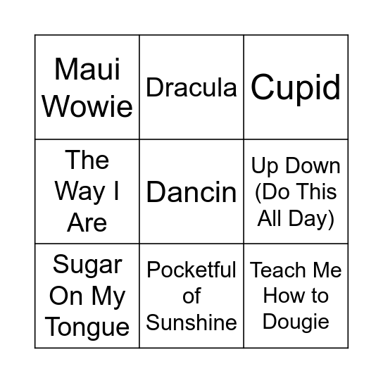 46 Bingo Card