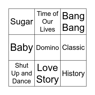 44 Bingo Card