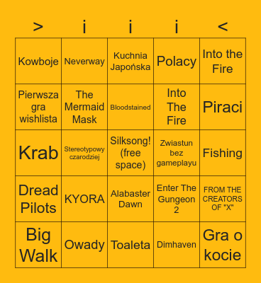 Potrójna iiinicjatywa Bingo Card