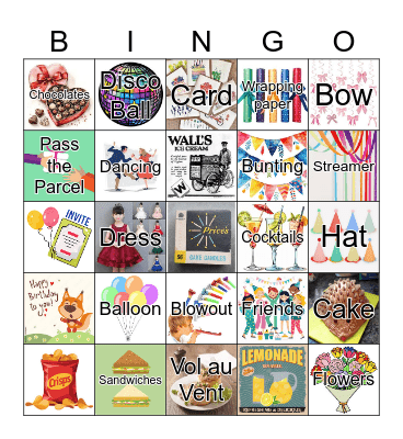 Birthday Bingo Card