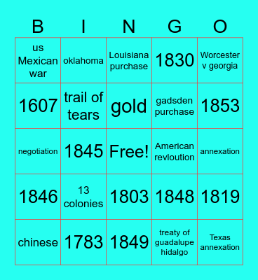 Hugo Bingo Card
