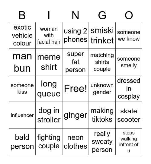 bingo date Bingo Card