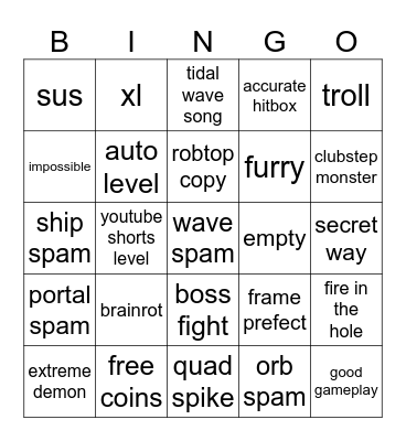 Gd bingo Card