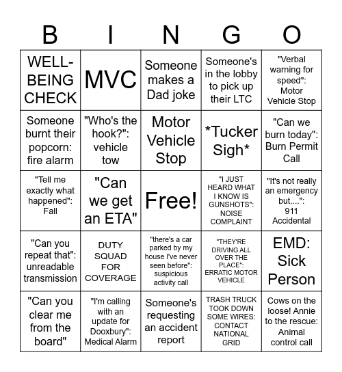 Telecommunications Week Bingo Card