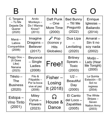 SE NOS CASA Bingo Card