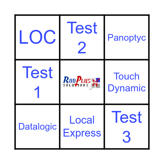 Rod Plus Bingo Card
