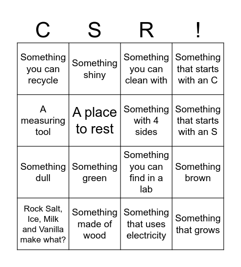 Scavenger Hunt Bingo 2026 Bingo Card