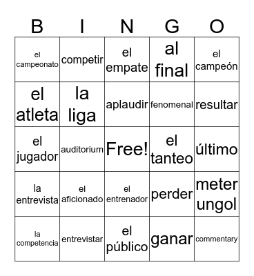 Bingo Card