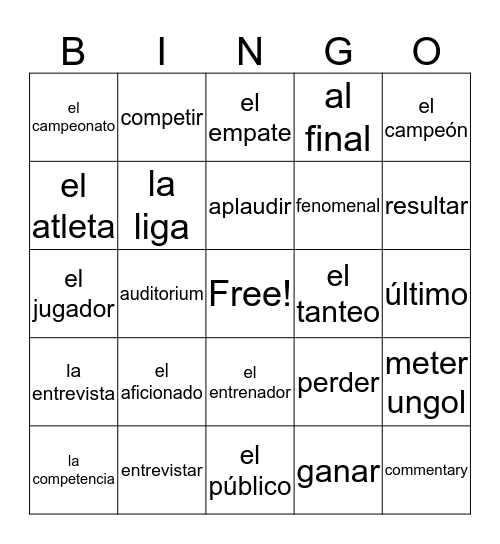 Bingo Card