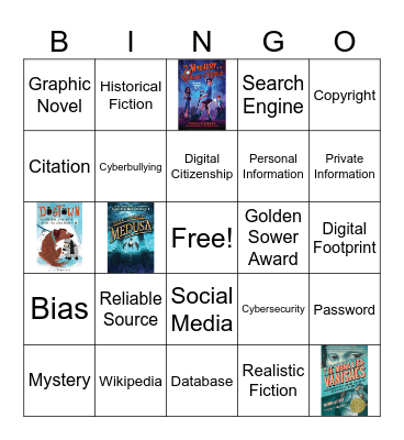 4-6 Library Bingo Card