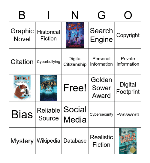 4-6 Library Bingo Card