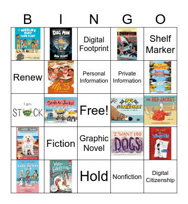 2-3 Library Bingo Card