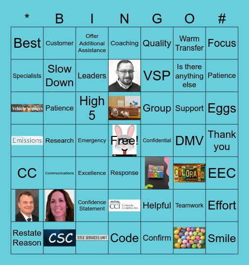 April Engagement Bingo Card