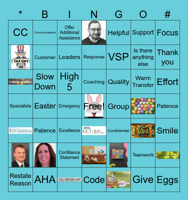 April Bingo Card