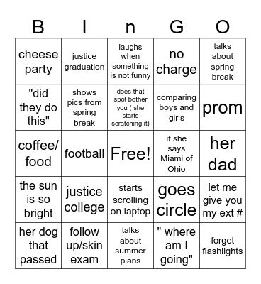 Braye Bingo Card