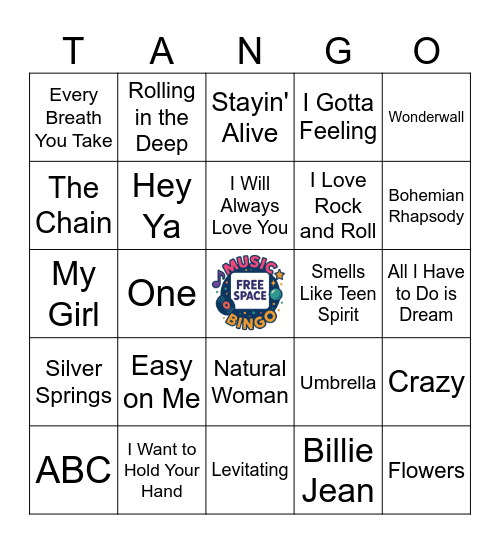 Through the Years 1950-Now Bingo Card