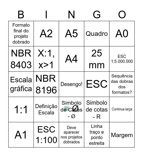 DESENGO! Bingo Card