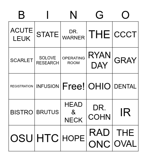 JPAS WEEK Bingo Card