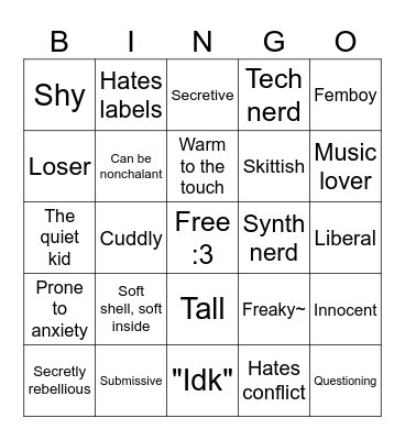 Denis Bingo Card