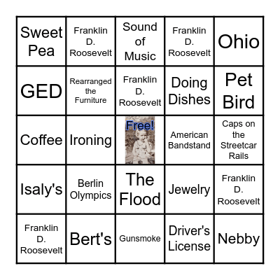 Alice In Bingoland Bingo Card