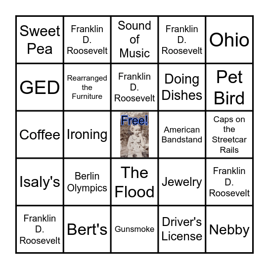 Alice In Bingoland Bingo Card