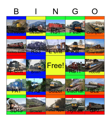 Large Diesel Engines that I would like to restore with my money one day Bingo Card