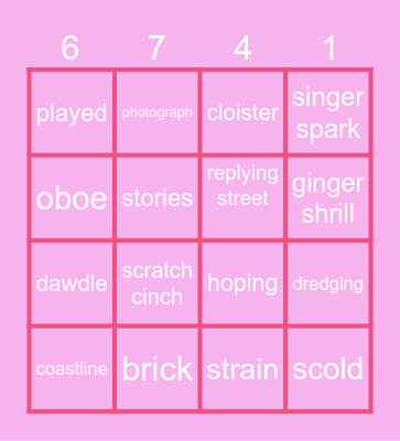 67 sigma 🤫🤔 Bingo Card