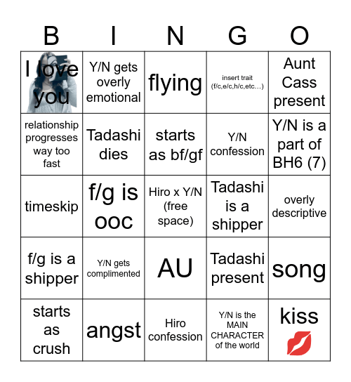 Wattpad Bingo Card