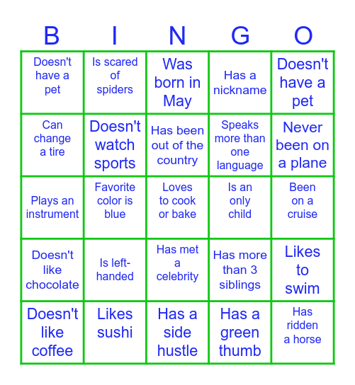 Coworker Bingo Card