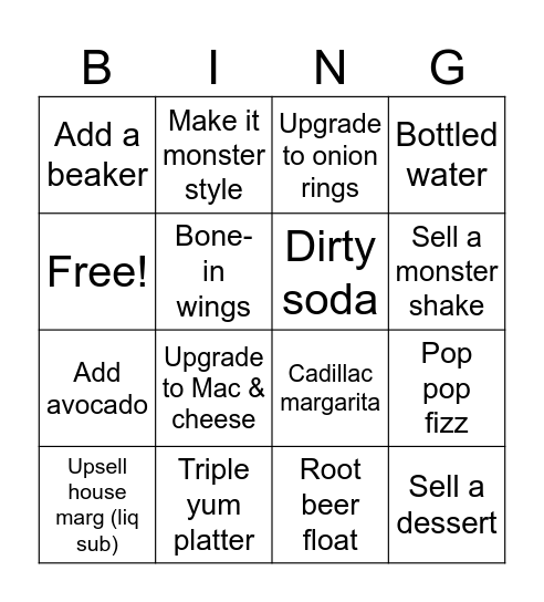 OSAT BINGO Card