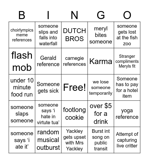 atlanta Bingo Card