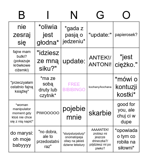 BIBIBINGO Card