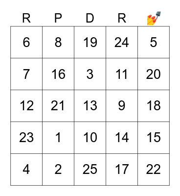 RPDR BONGO Bingo Card