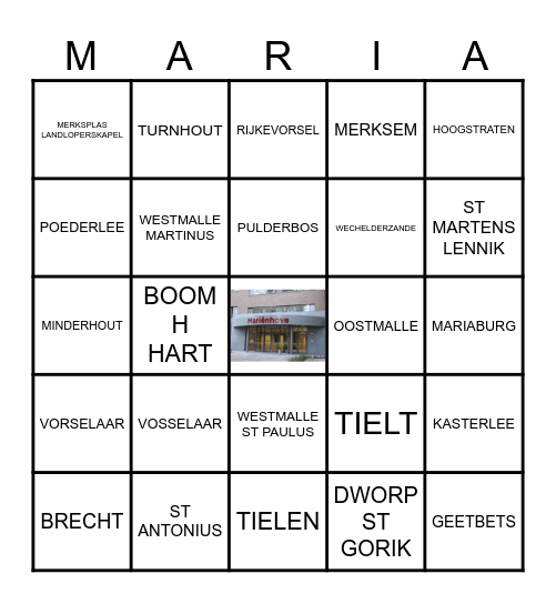 Onze JEUGDDORPEN Bingo Card