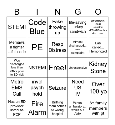 ED BINGO Card