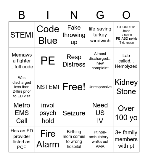 ED BINGO Card