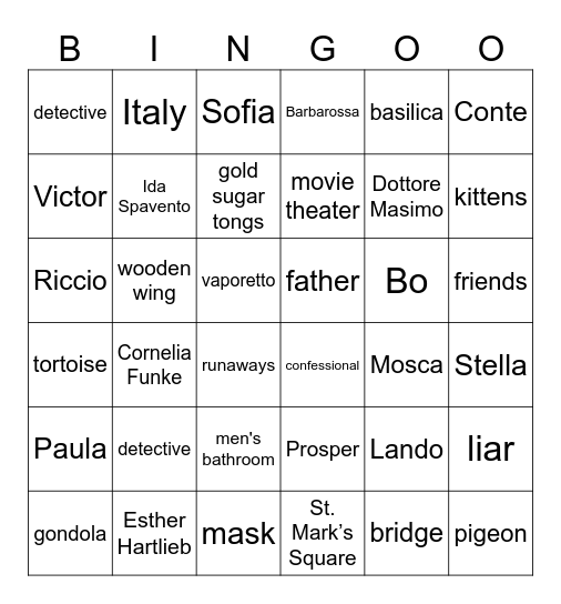 TTL Bingo Card