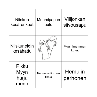 Muumibingo Card