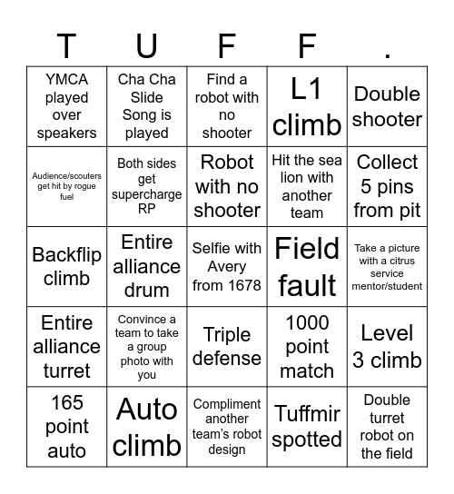 Bbbbingo 2813 Bingo Card