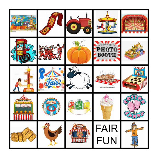 Fair Bingo Card
