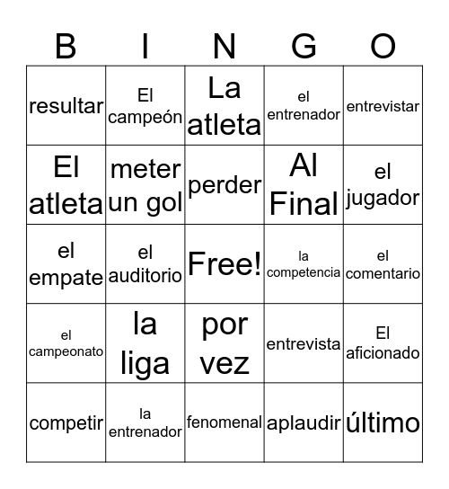 Bingo Card