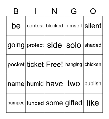 SIPPS Superhero Bingo Card